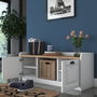 Hanah Home P2 - 1808 Zapatero Blanco y Nogal 120x45x40 cm